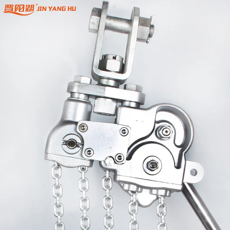 Aluminum Manual Lever Chain Hoist 3300lbs /1.5 Ton Capacity Chain Block for Electrical work and High-altitude Work Light Wighted