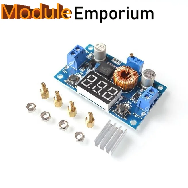 5A 75W XL4015 DC-DC Converter Adjustable Step-Down Module 4.0-38V to 1.25V-36V DIY Adjustable Power Supply