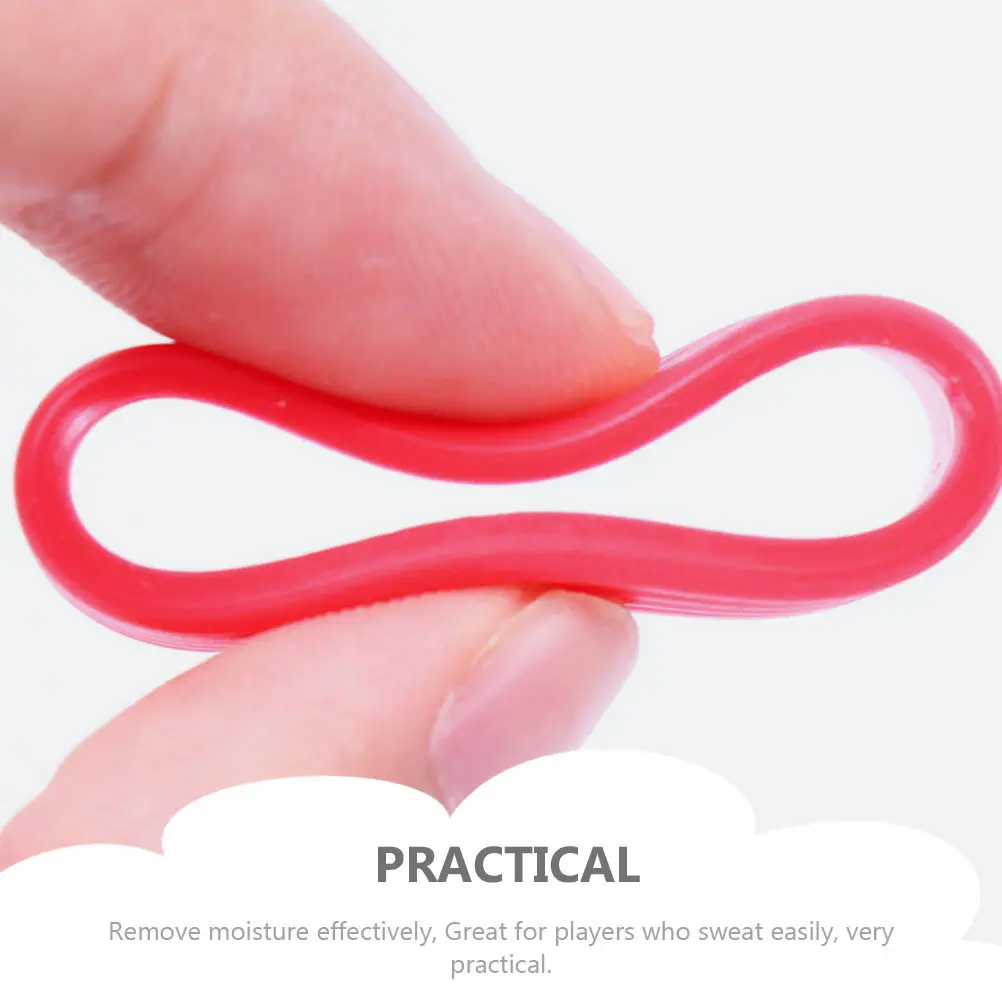 

5Pcs Sweat Absorbing Band Racket Ring Professional Overgrip Protector Reusable Silicone Grip Ring for Tennis Squash Racket Ball