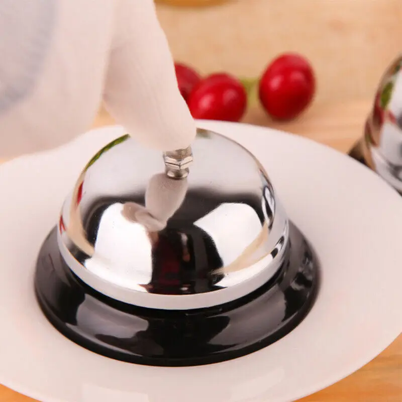 2pcs Desk Kitchen Hotel Counter Reception Christmas Craft Bell Restaurant Bar Ringer Call Bell Service Ring Home Party Call Bell