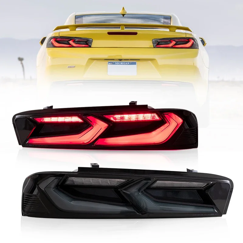 

VLAND Factory LED Tail Lights 2016 2017 2018 6th Gen With Car Sequential Taillights Rear Lamp For Chevrolet Camaro Car Lamps