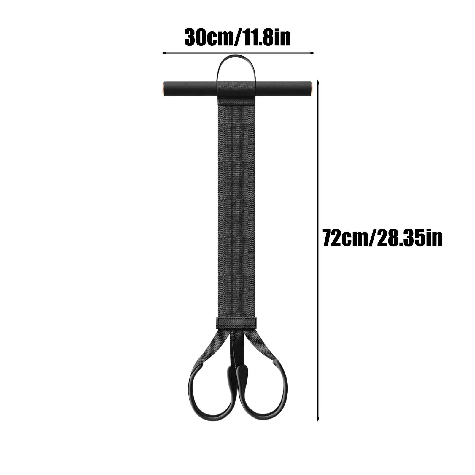 حزام مقاومة بدواسة القدم للنساء معدات تدريب الجلوس 120 رطل مدرب مطاطي مع مقابض لتمرين البطن #6