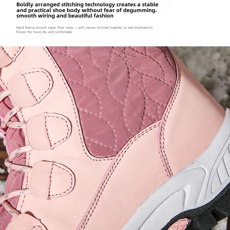 Winter Shoes Waterproof Snow Boots Women Ankle Boots Plush Warm Short Boots Female Outdoor Non-slip Cotton Booties Botas Mujer42 image 5