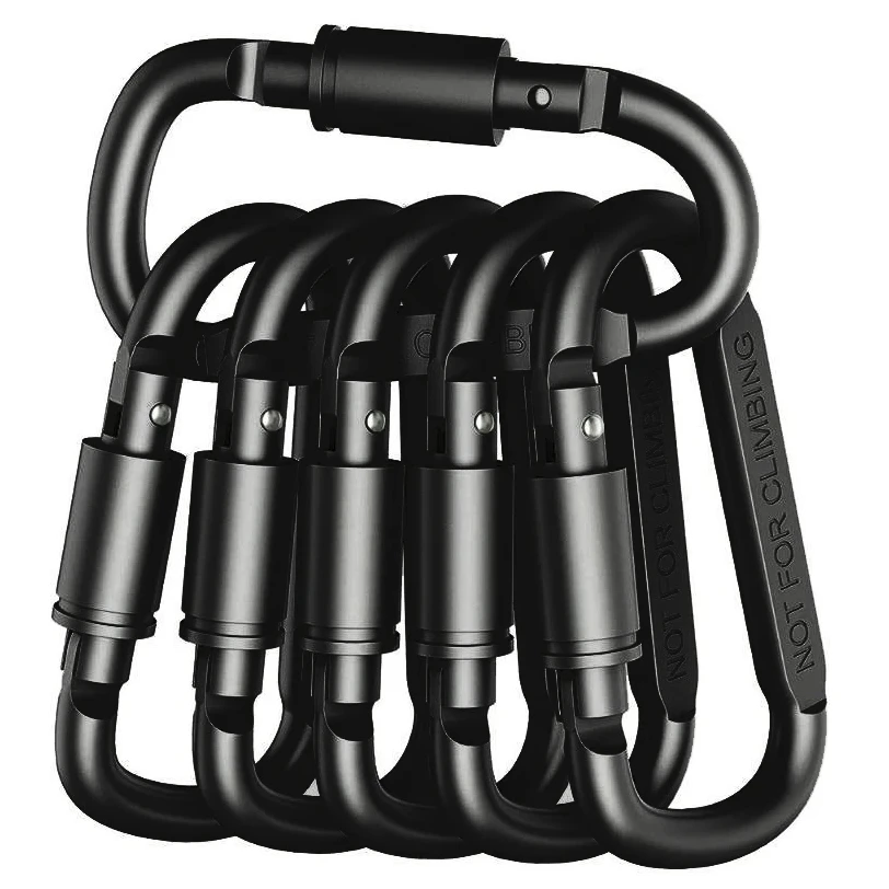 

4-6PCS Carabiner Set For Key Camping Survival EDC Outdoor Keychain Clip Alloy Aluminum Tactical Caribiner Hook Karabiners
