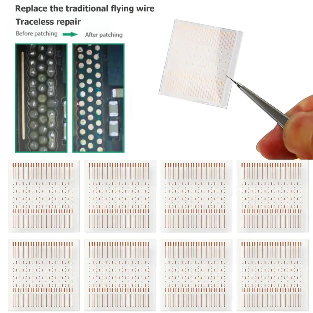 

208 Dot Repair Spots Dot-Repairing Soldering Lug Patch Jumper Wire Spot Fixing Soldering Lug Solder Sheet for Phones BGA PCB Pad