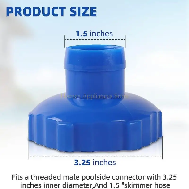 D0AB Pool Skimmer Adapters متوافقة مع 28000e Skimmer Wall Mount Hose Adapter Poolming Pool Connector Small Filter Adapter
