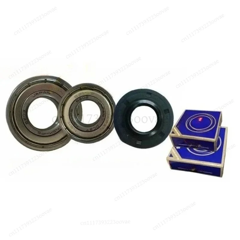 L-Water Seal 25x50.55x10x12 & Bearings 6202 6203 for Daewoo Mini Wall Mount Drum Washer, Replacement Parts