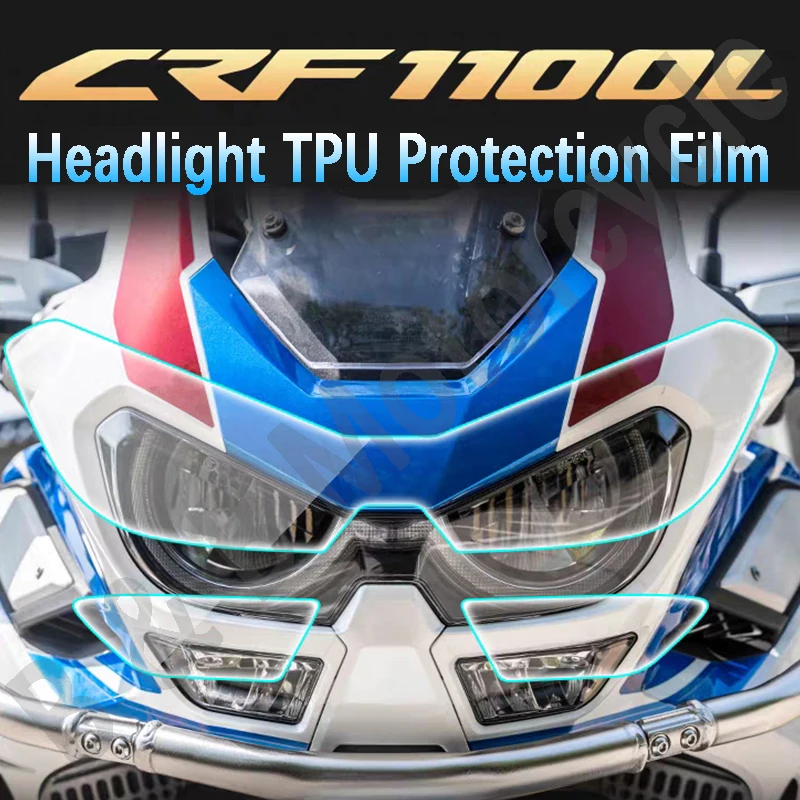 

For Honda Africa Twin CRF1100L ADV Headlight Film Protection Film Modification TPU High Permeability Film for CRF1100L 2022