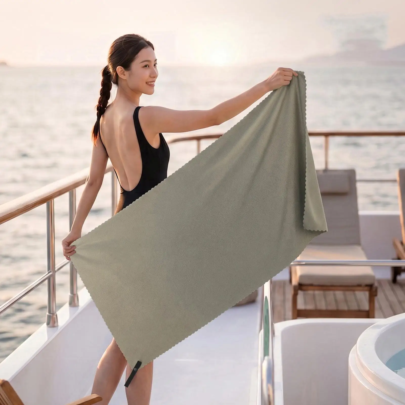 Quick Drying Towel Compact Absorbent Breathable Rags Cloth Summer Microfiber Pool Towel For Camping Hiking Gym Sports Yoga