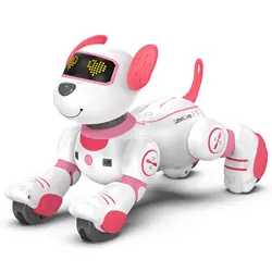 Intelligent Stunt Remote Control Robot Dog Toy, Programmable Robotic Puppy,Smart Interactive,Singing Dancing Following, Kid Gift