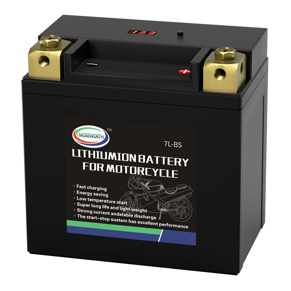 

LiFePO4 Lithium Motorcycle Battery 7L-BS 12V 4Ah 260CCA Rechargeable Maintenance Free Motorcycle Battery Compatible YTX7L-BS