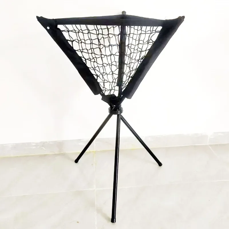 Portable Tennis Baseball Softball Triangle Rack Outdoor Team Building Baseball Training Storage Baseball Net Pocket