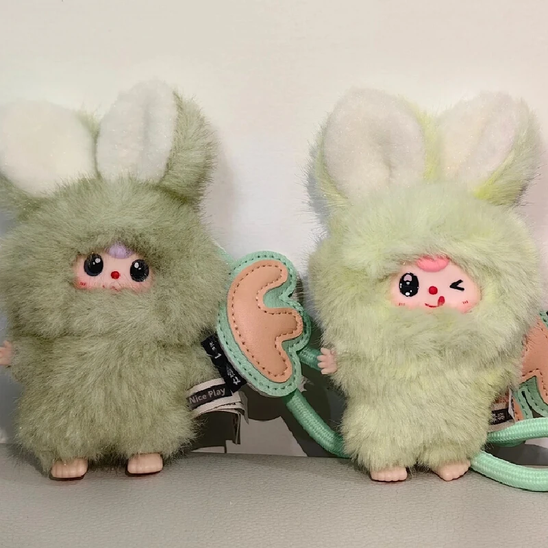 

Подлинная новая детская три супер мини-зайчика серии слепая коробка милая виниловая сумка с буквами кулон загадочная коробка брелок подарки на день рождения и Рождество