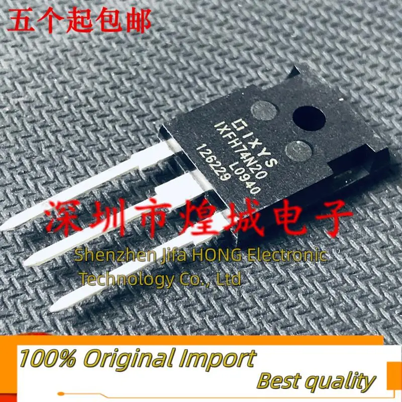 

10PCS/Lot IXFH74N20 TO-247 200V 74A Imported Original Best Quality