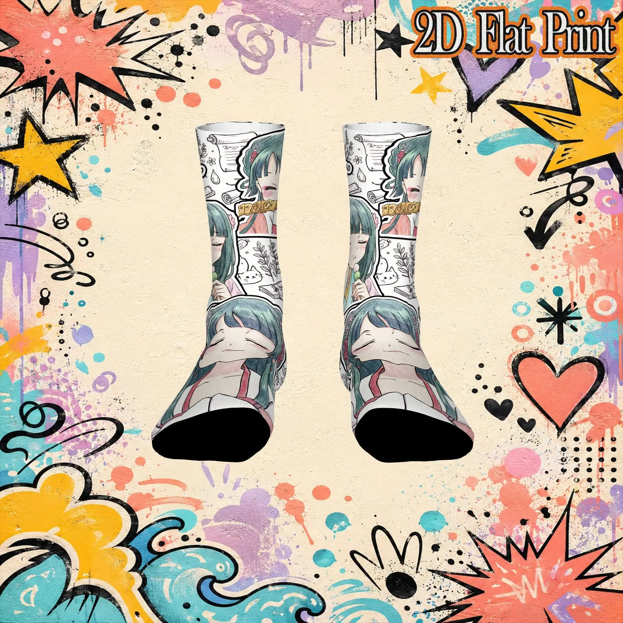 Autumn Winter Vintage The Apothecary MAOMAO Crazy Men's compression Socks Unisex  Funny Crew Sock