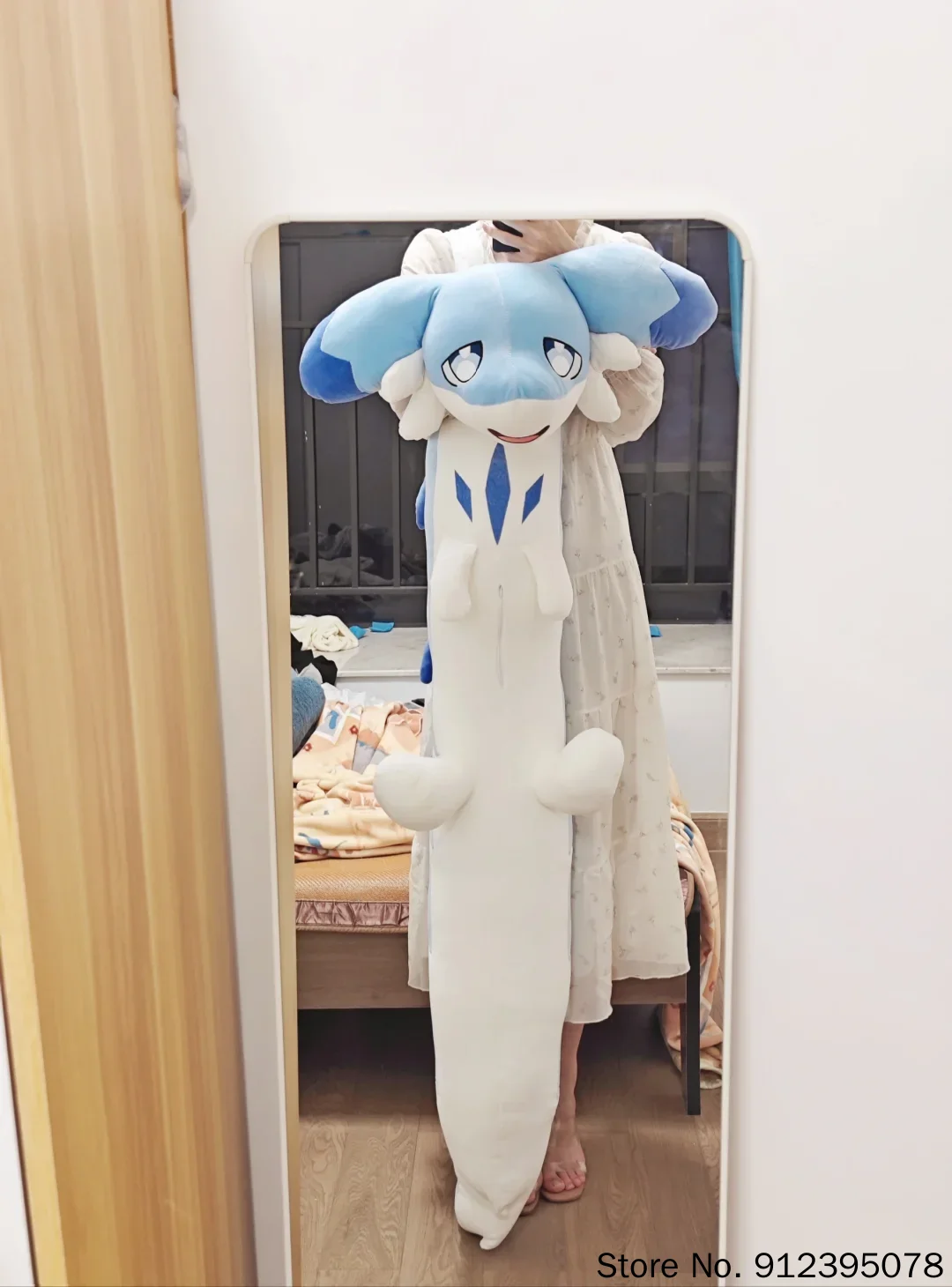 Image of Palworld Big Chillet Plüsch-Stofftier, langes Kissen, Kawaii-Kollektion, Modellpuppe, Spielzeug, Kuschelpuppe, Geschenke für Erwachsene, auf Lager