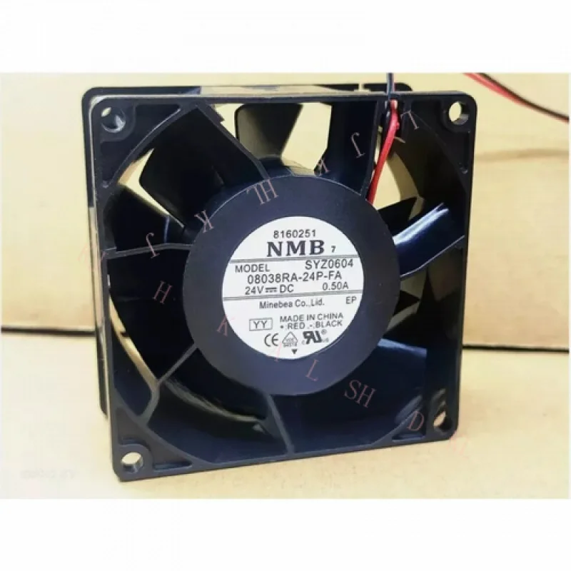 

N FOR NMB 08038RA-24P-FA DC 24V 0.50A 8038 80mmFan