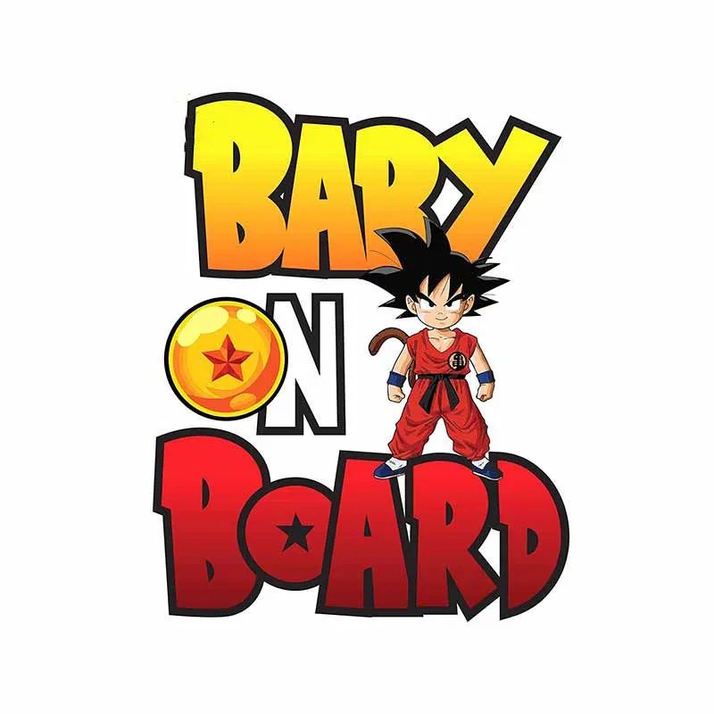 New Animation DRAGON BALL Car Decal Son Goku Decal Cartoon Animation Body Waterproof Cover Scratch Decal