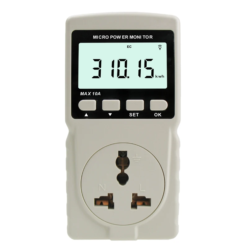 Imagem -03 - Instrumentos de Medição para Experiências com Eletrodomésticos-tensão da Rede Corrente Monitorização Tomadas Elétricas