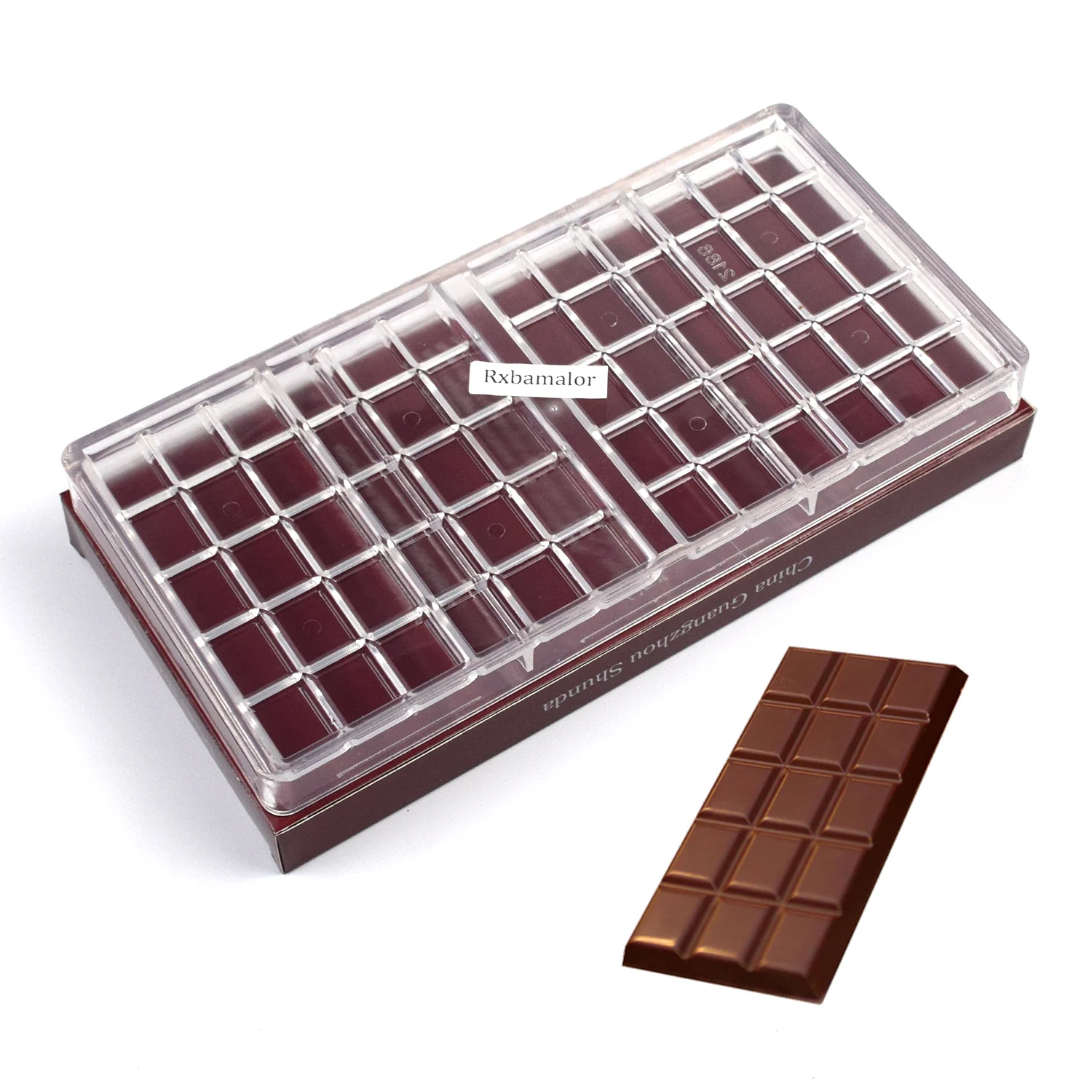 Polycarbonate Chocolate Mould Candy Chocolate Bar Molds Acrylic Bonbons Confectionery Kitchen Baking Pastry Utensils Tools