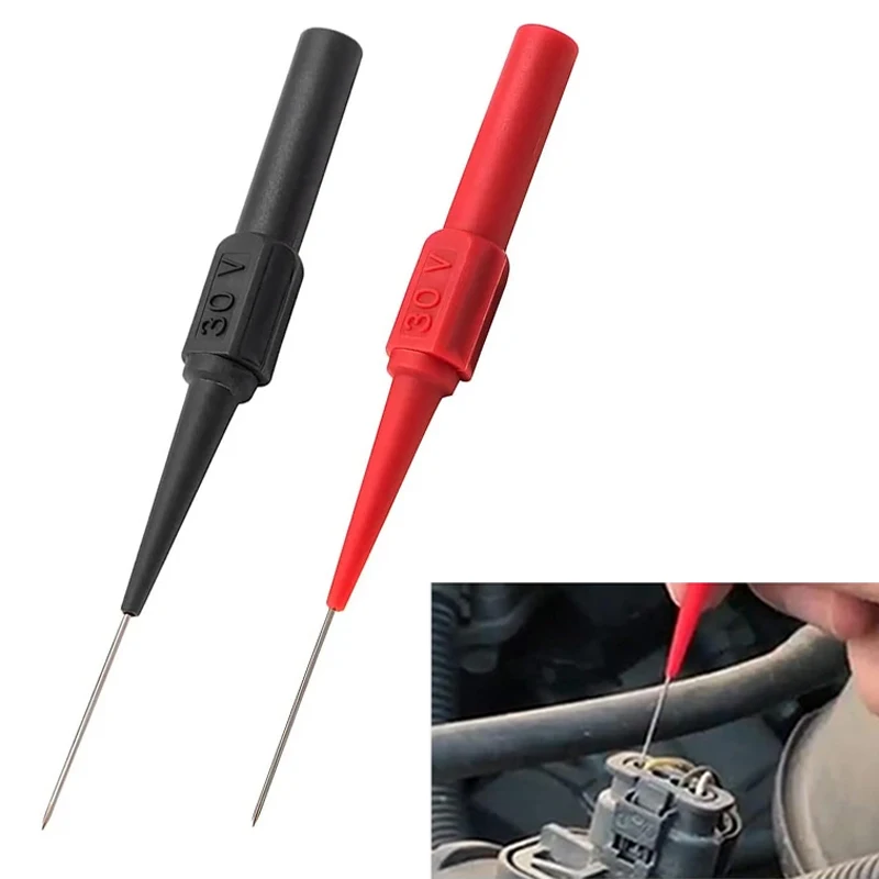 30V Diagnostic Tools Multimeter Test Lead Extension Cord Back Piercing Needle Tip Probe Automotive Locksmith Tool Accessories