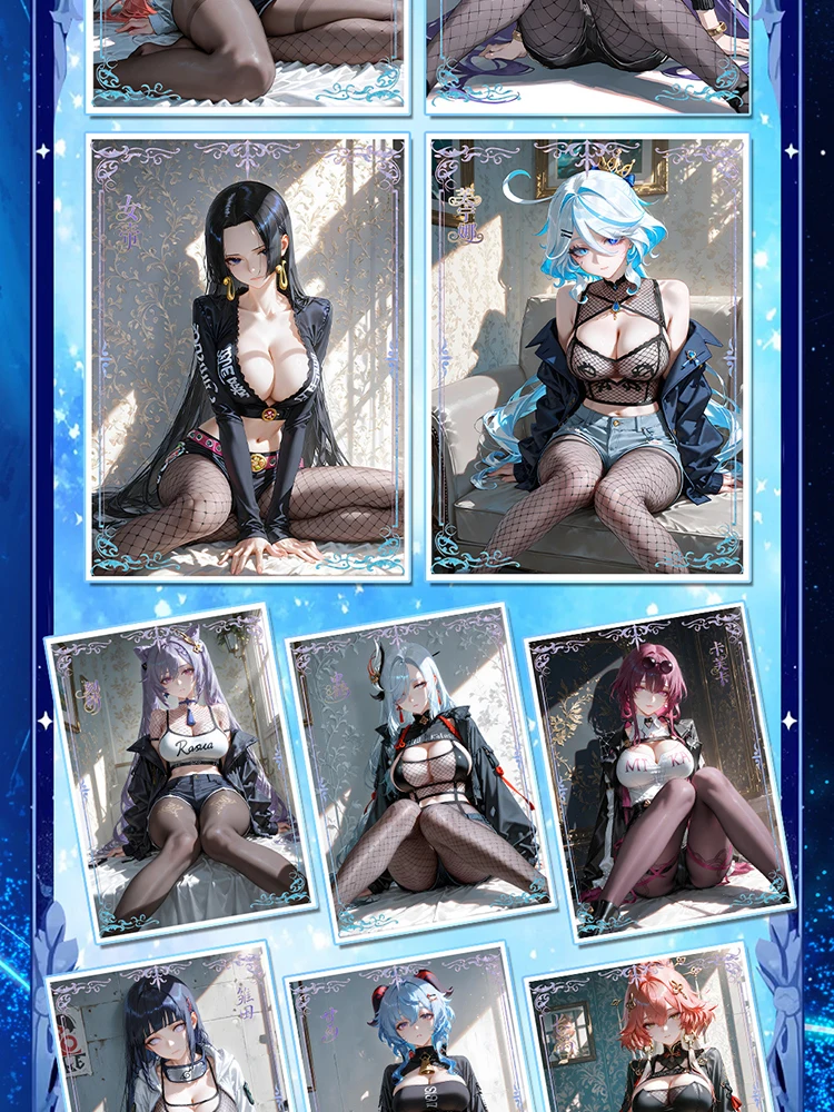 

2025 Newest HeartBeat Story A6 Size Sexy Waifu Boards Collection Game Board Doujin Booster Box Nude Card Toys Gifts
