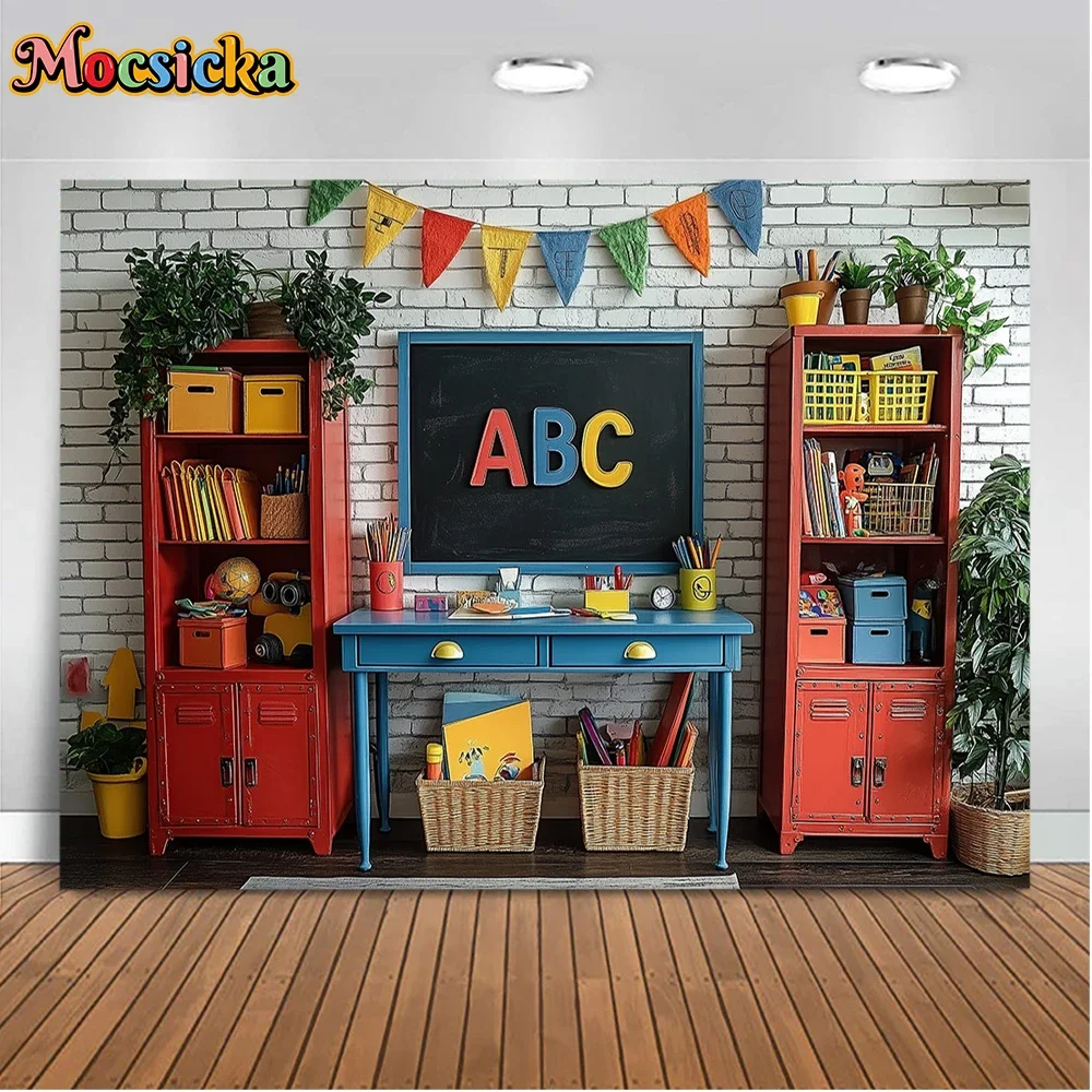 Mocsicka خلفيات التصوير الفوتوغرافي العودة إلى موسم المدرسة الأطفال عطلة حزب الناس صور خلفيات استوديو الدعائم