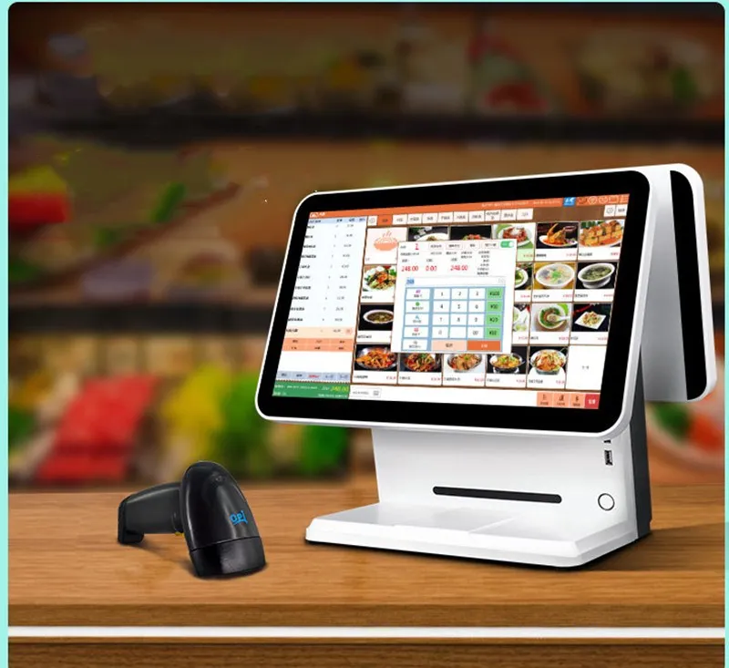 15 Inch Capacitive Touch All-in-One Windows POS Terminal, Retail Cash Register System