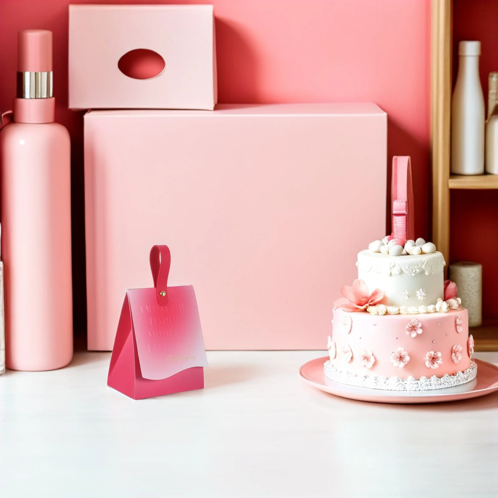 

20 set Wedding Candy Boxes Gradient Embossed Paper Treat Packaging For Bridal Birthday Party Favors Decorative Candy Container