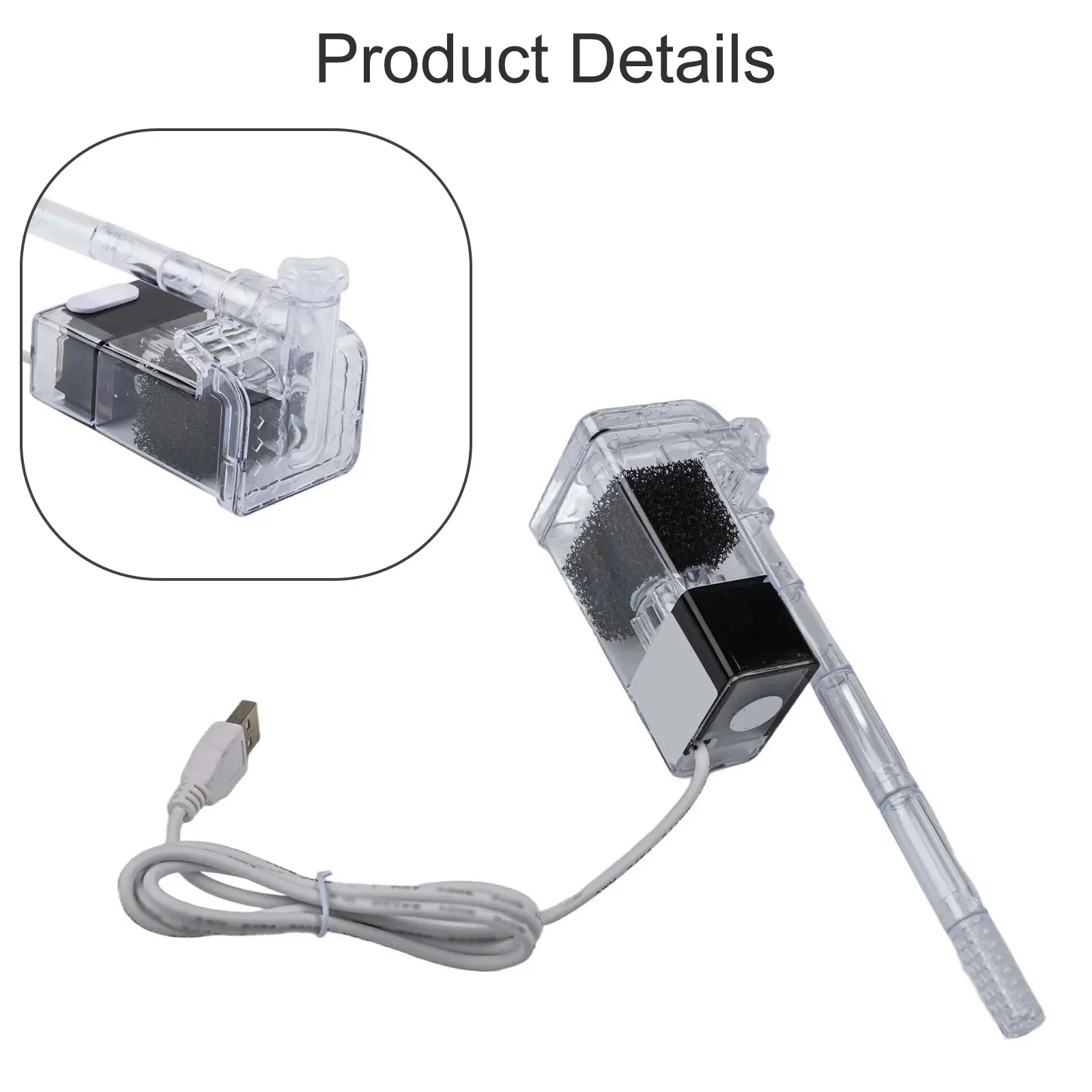 For Home Aquariums External Filter Pump High Performance Filter Pump Filter Pump PVC Construction Low Power Consumption