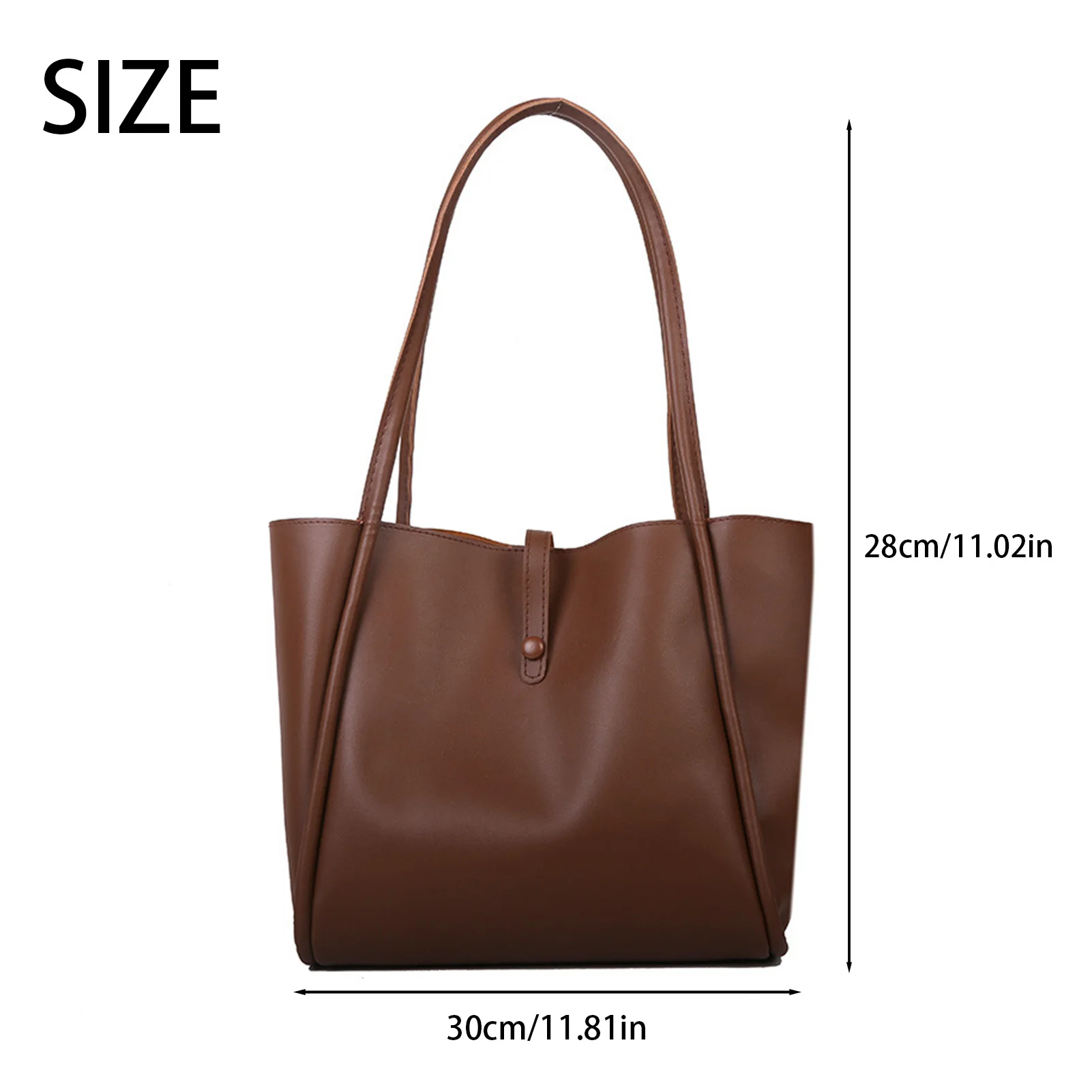 PU Leather Tote Bag for Women Comfortable to Wear Stylish Design School Bag Suitable for Work Party Office Shopping