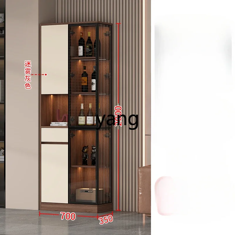 

L'm'm glass door corner wine cabinet side cabinet integrated high cabinet against the wall