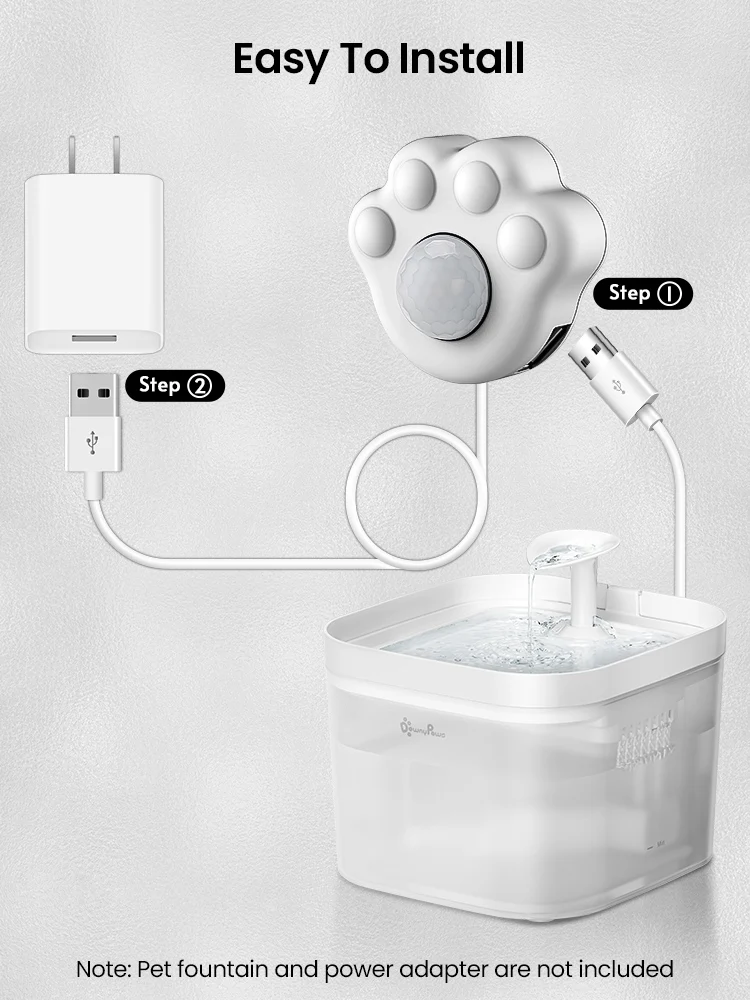 Smart Motion Sensor For Automatic Cat Water Fountain External Infrared Radar Sensor Compatible For All DownyPaws Water Dispenser