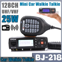 BJ-218 Walkie Talkie per auto professionale 25W VHF/UHF ricetrasmettitore per autoradio Mobile CB ad alto guadagno Z218 Mini Radio bidirezionale Dual Band