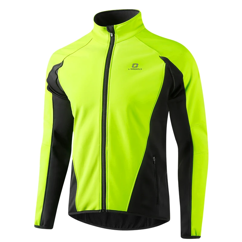 LAMEDA Winter Cycling Jacket Thermal Men’s Fleece Jackets Bicycle Cycling Clothing Windproof Softshell Coat Sport MTB Bike