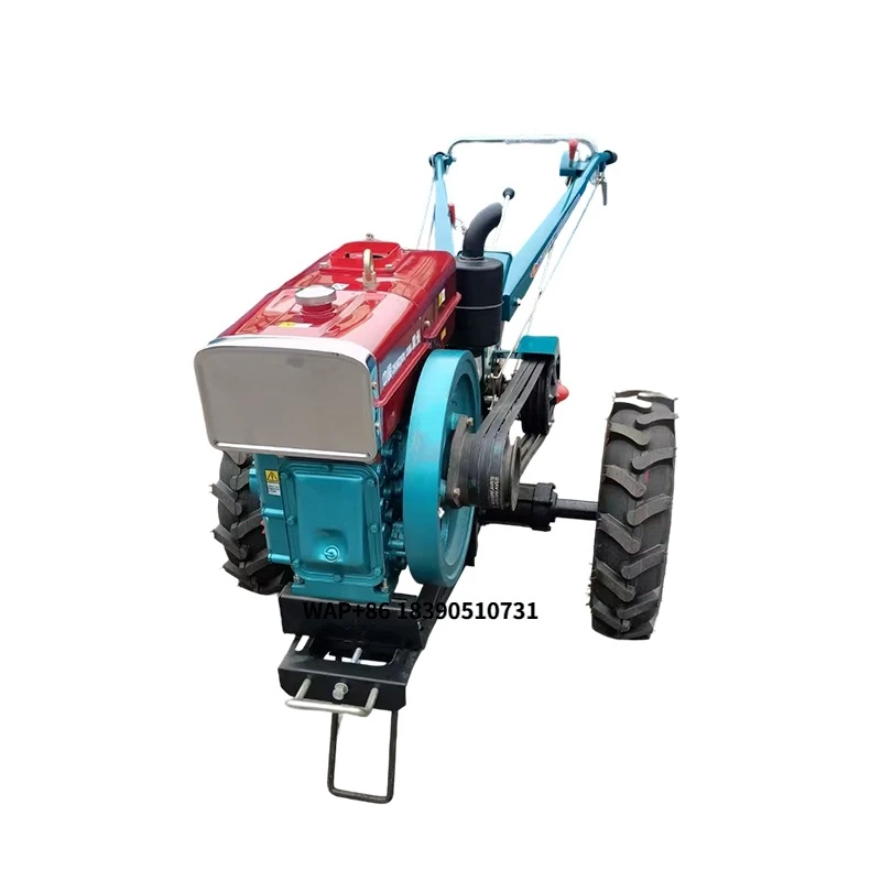 Hot Sales 2 Wheeled Power Tiller Engine Walking Tractor