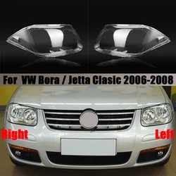 For Volkswagen VW Bora / Jetta Clasic 2006 2007 2008 Headlight Shell Transparent Lampshade Headlamp Lens Plexiglass
