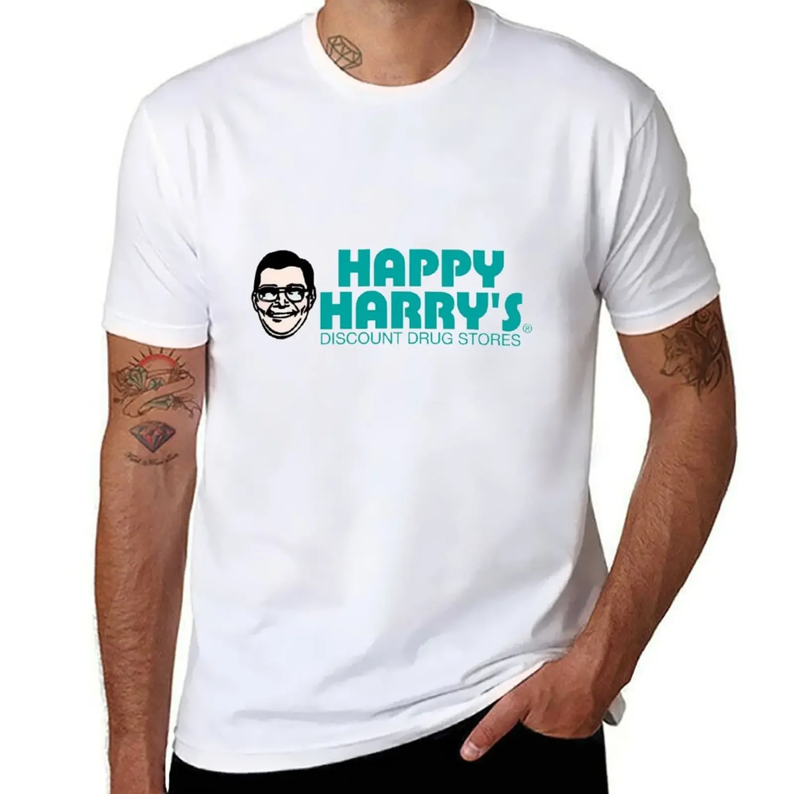 Happy Harry's Delaware T-shirt quick-drying tops mens plain t shirts