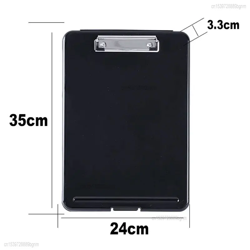 Multifunction A4 Paper File Document Storage Box With Folder Clip Writing Board WordPad Office School Stationery Organizer Case