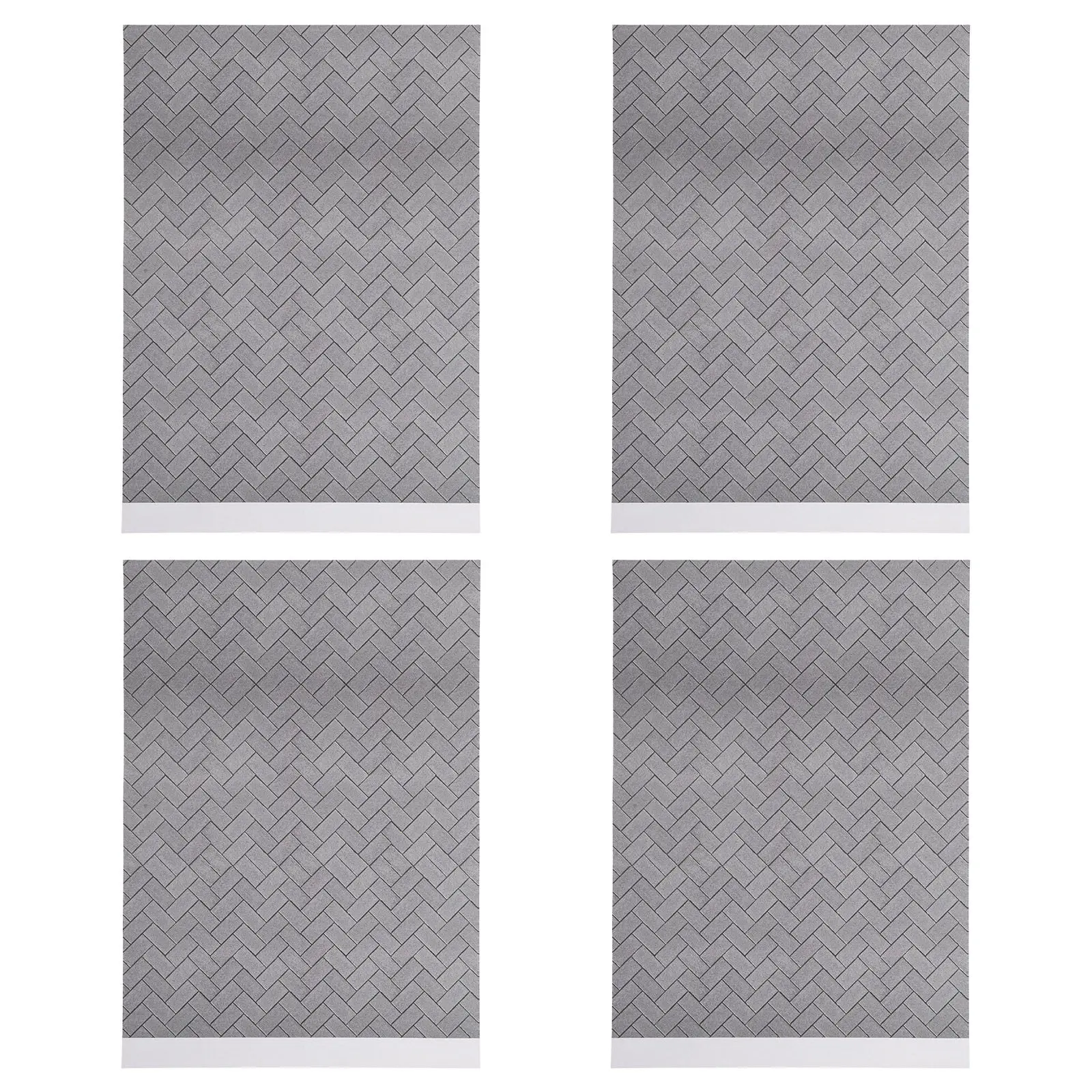 

Realistic Floor Stickers Waterproof Non-Slip Adhesive Home Decoration Simulated Ground Pattern Miniature Floor Paper Sticker