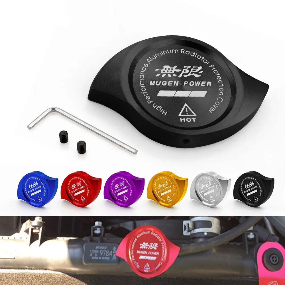 

MUGEN Billet Aluminum Radiator Protector Pressure Cap Cover Car High Performance