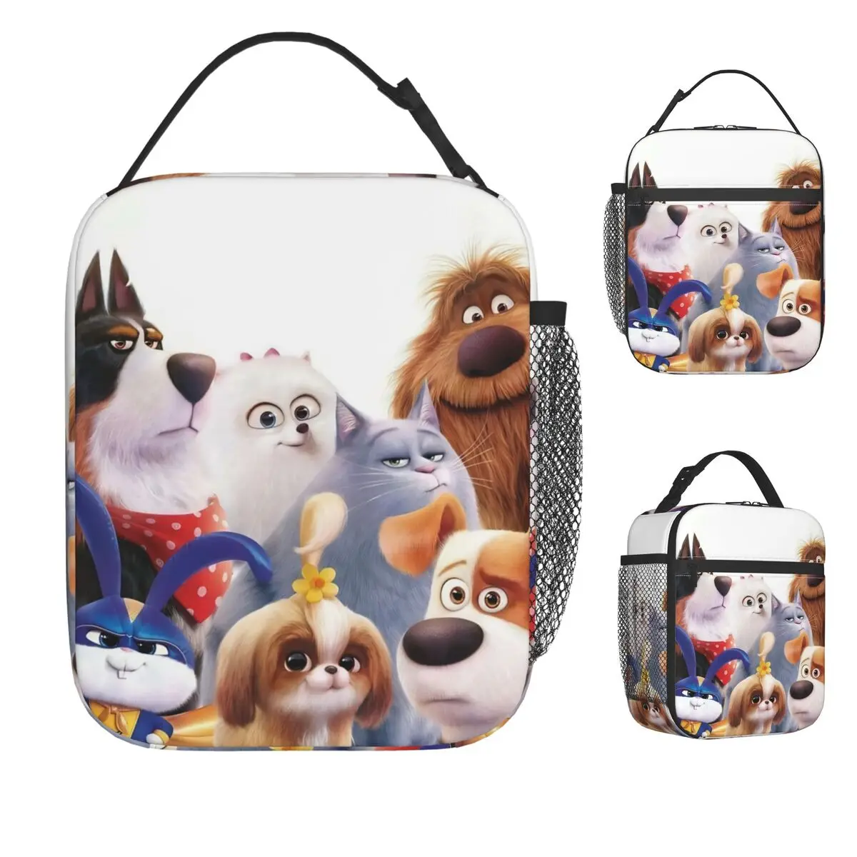 الحياة السرية للحيوانات الأليفة (1) حقيبة الغداء للنساء صندوق الغداء الترفيه حقيبة للحفاظ على البرودة المدرسية المحمولة سستة أكسفورد حقائب الغداء الحرارية #1