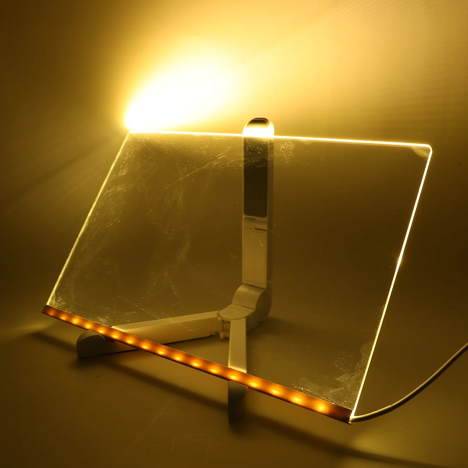 1 مجموعة Usb مضيئة الاكريليك لوح كتابة واضح رسالة المجلس لمكتب المنزل سطح المكتب مذكرة الطلاب متعددة الوظائف قابل للمسح Pp #1