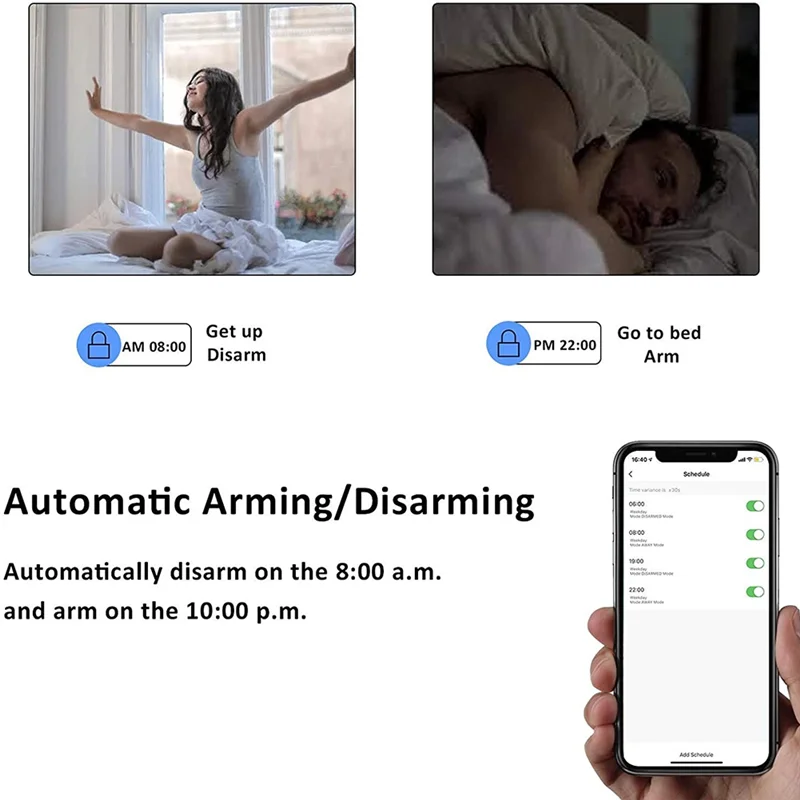 Aksesori Sensor Gerakan Detektor Gerakan PIR untuk Sistem Alarm Keamanan Hub WIFI + RF433 Bertenaga Tuya