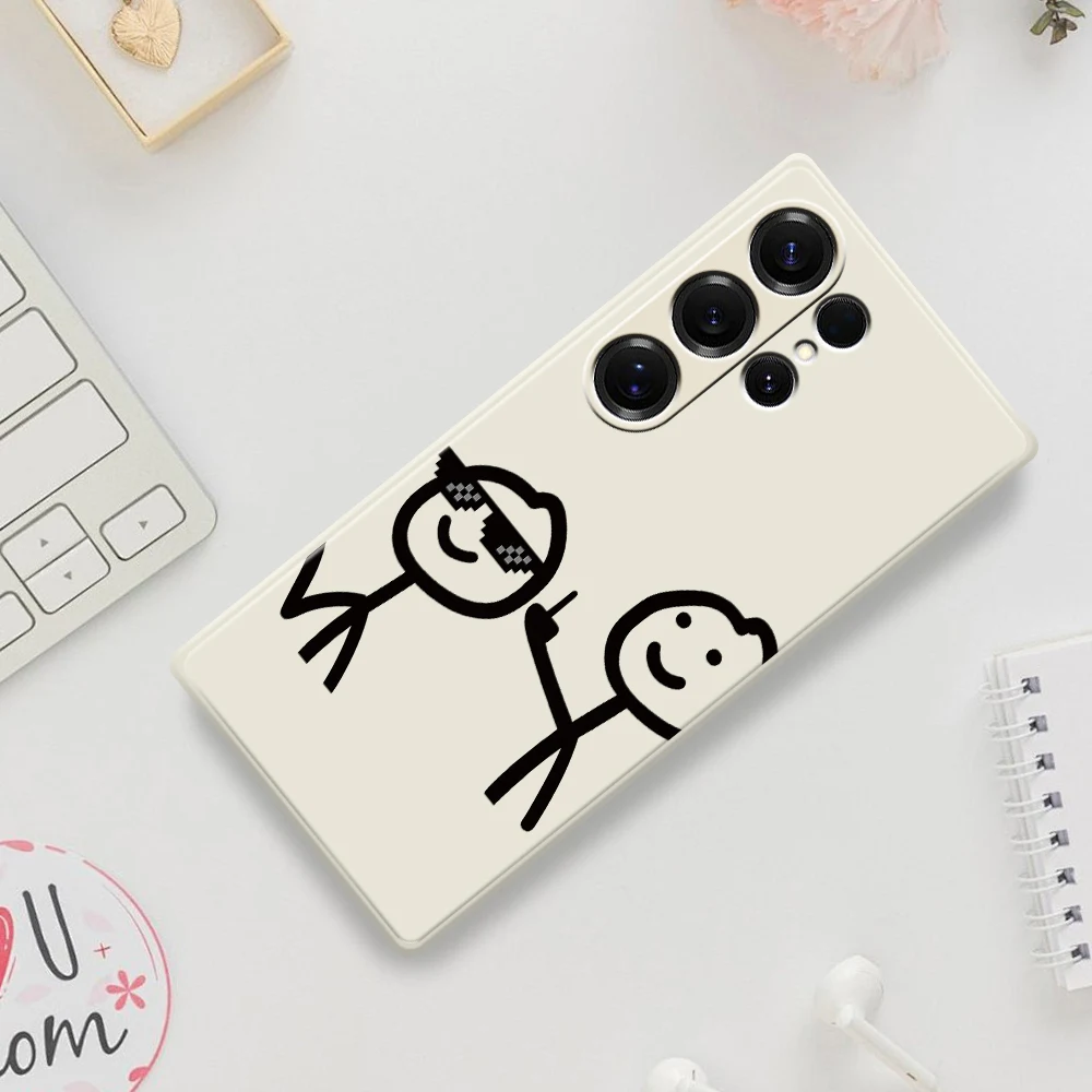 Cartoon Character Phone Case For Samsung Galaxy S25 S24 S23 S22 S21 S20 Ultra Plus S10Plus S24FE S23FE S22FE S21FE Soft Cover