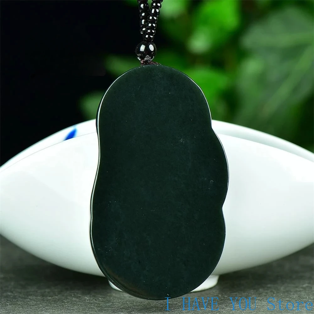 Natural Hetian Green Jade Guanyin Pendant Exquisite High-grade Buddhist Amulets Charm Fashion Luxury Fine Jewelry Holiday Gift