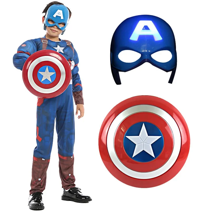 كابتن أمريكا كوسبلاي بوربس أسلحة خارقة درع السيف كيب الهالوين عيد الميلاد كرنفال حفلة مرحلة الأداء الهدايا