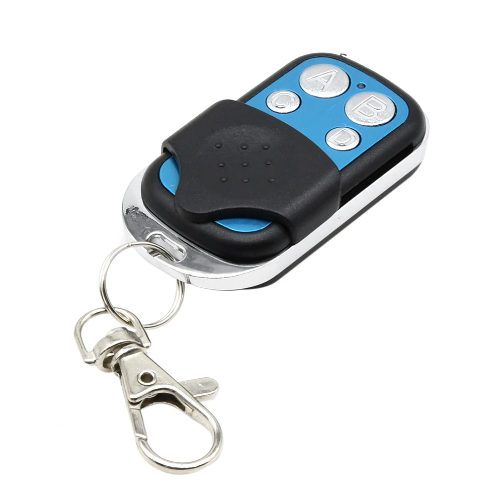 4-channel Wireless RF Remote Control 433MHz Electric Gate Garage Remote Control Key Fob Controller 12V 27A without battery