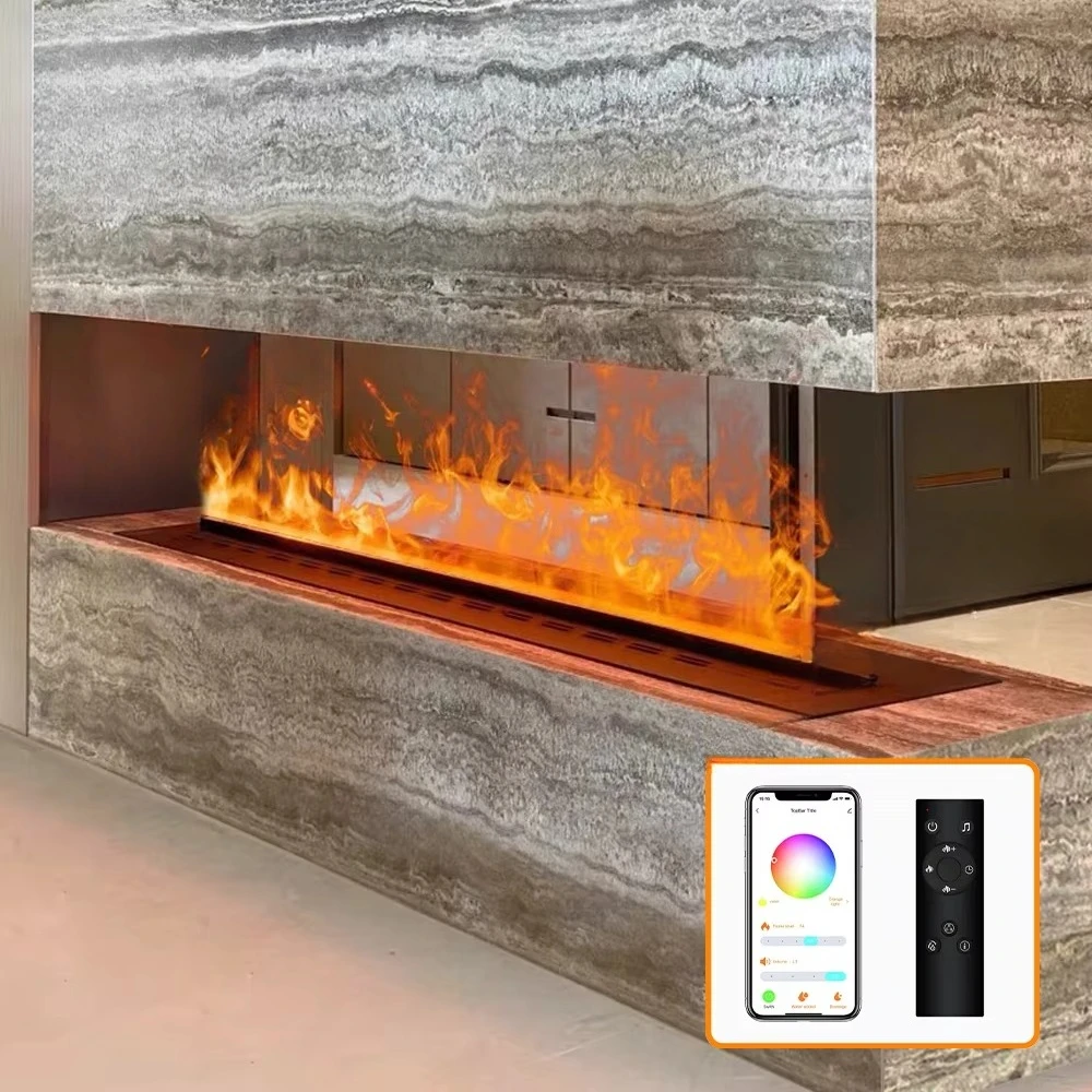 Smart Atomizing 3D Water Vapor Electric Fireplace Led Vapour Steam Remote Control Water Steam Fireplace