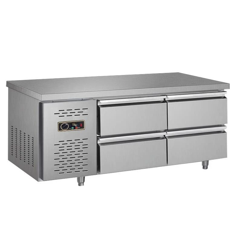 

Drawer type refrigerated workbench commercial freezer stainless steel refrigerator freezer horizontal air-cooled kitchen